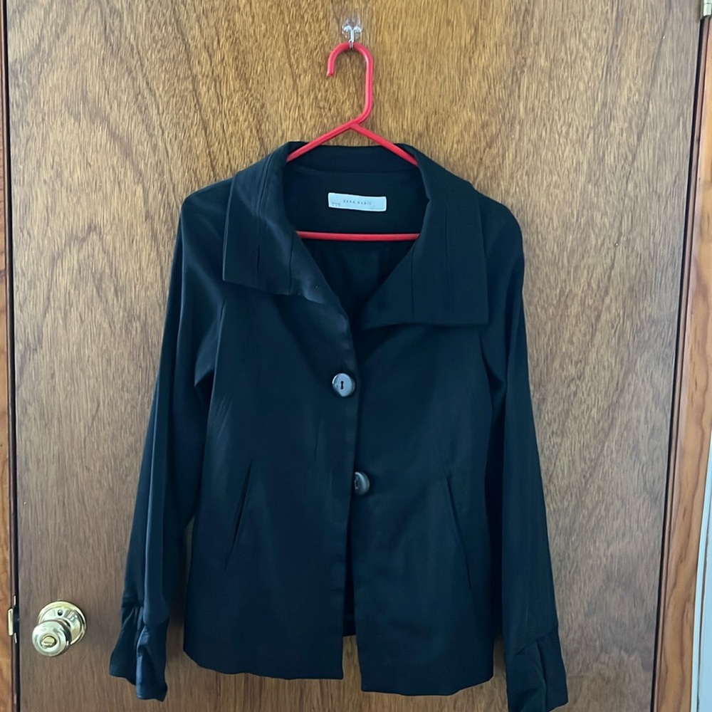 Zara Basics Jacket Black Medium